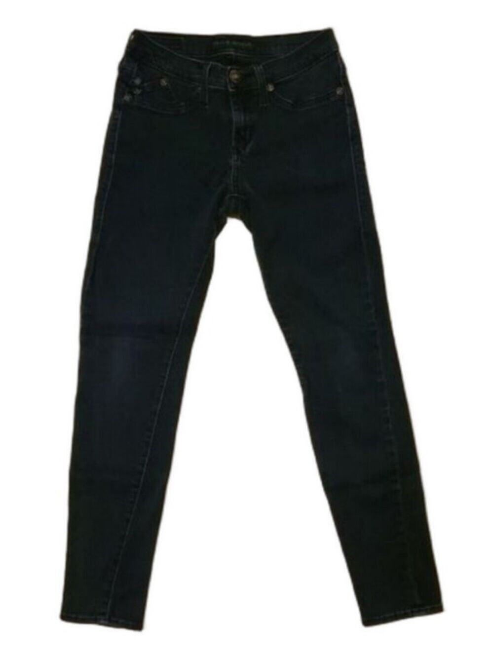 Rock & Republic Kashmiere Skinny Jeans Faded Black Wash Stretch Size 6 Short